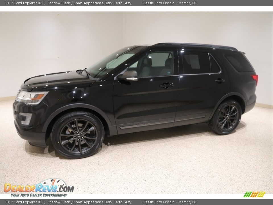 2017 Ford Explorer XLT Shadow Black / Sport Appearance Dark Earth Gray Photo #3