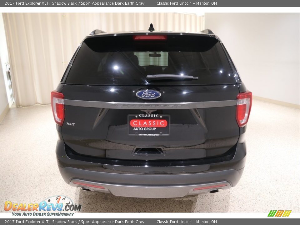 2017 Ford Explorer XLT Shadow Black / Sport Appearance Dark Earth Gray Photo #4