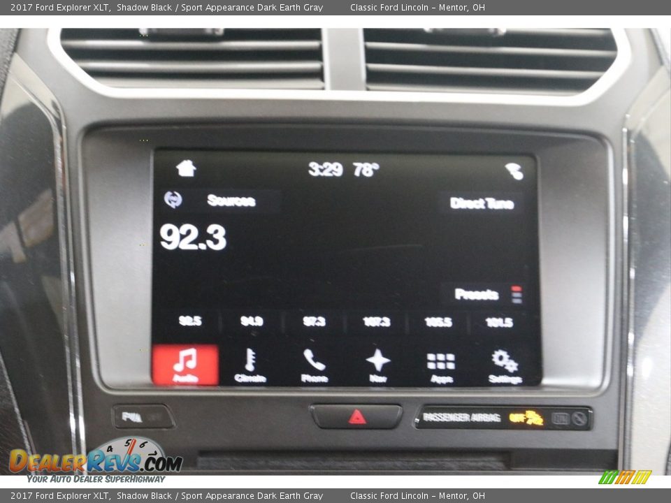 2017 Ford Explorer XLT Shadow Black / Sport Appearance Dark Earth Gray Photo #11