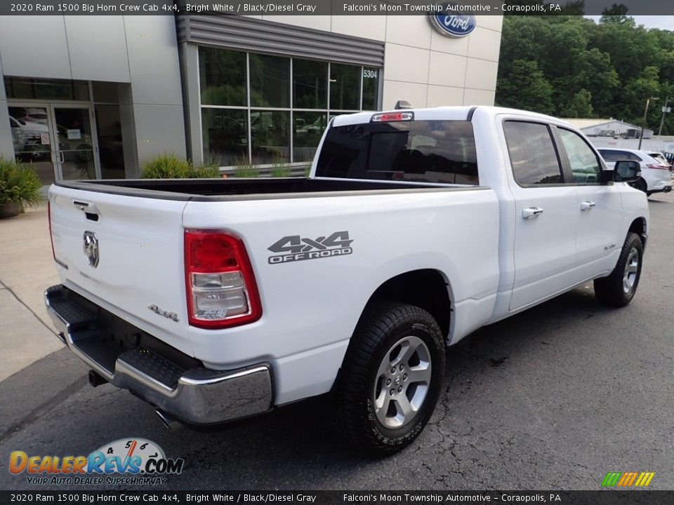2020 Ram 1500 Big Horn Crew Cab 4x4 Bright White / Black/Diesel Gray Photo #2