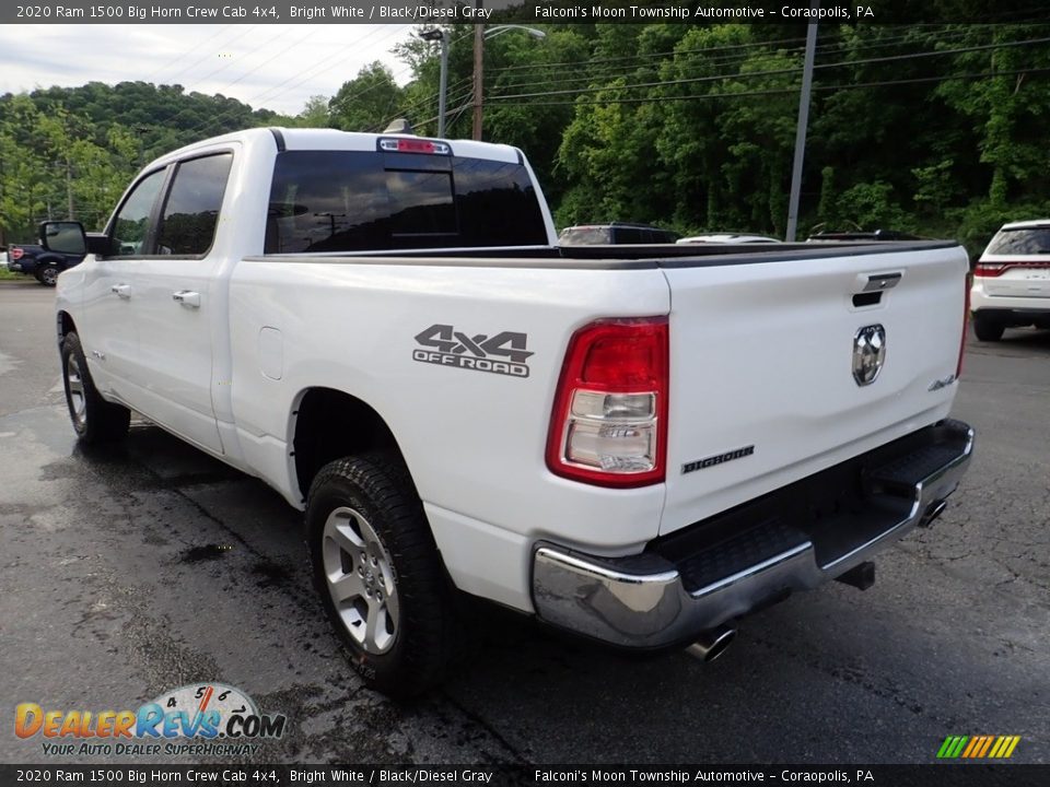 2020 Ram 1500 Big Horn Crew Cab 4x4 Bright White / Black/Diesel Gray Photo #4