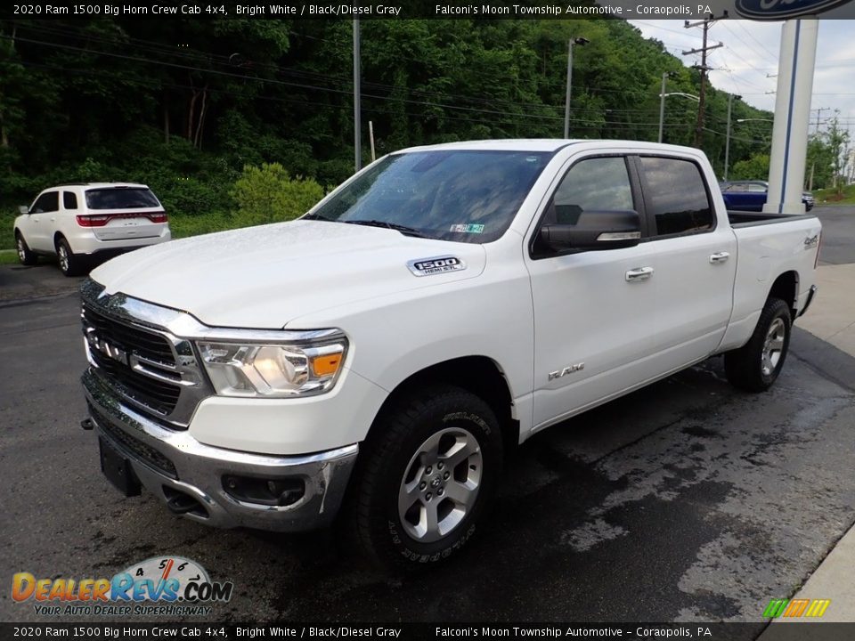 2020 Ram 1500 Big Horn Crew Cab 4x4 Bright White / Black/Diesel Gray Photo #6