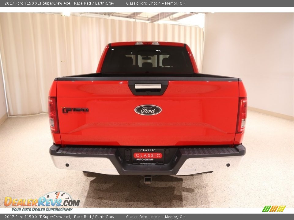 2017 Ford F150 XLT SuperCrew 4x4 Race Red / Earth Gray Photo #4