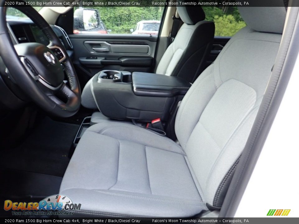 2020 Ram 1500 Big Horn Crew Cab 4x4 Bright White / Black/Diesel Gray Photo #17