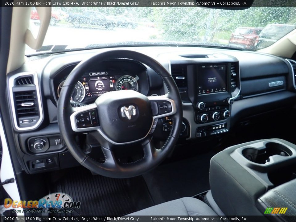 2020 Ram 1500 Big Horn Crew Cab 4x4 Bright White / Black/Diesel Gray Photo #19
