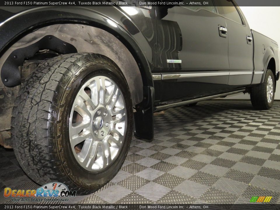 2013 Ford F150 Platinum SuperCrew 4x4 Tuxedo Black Metallic / Black Photo #8