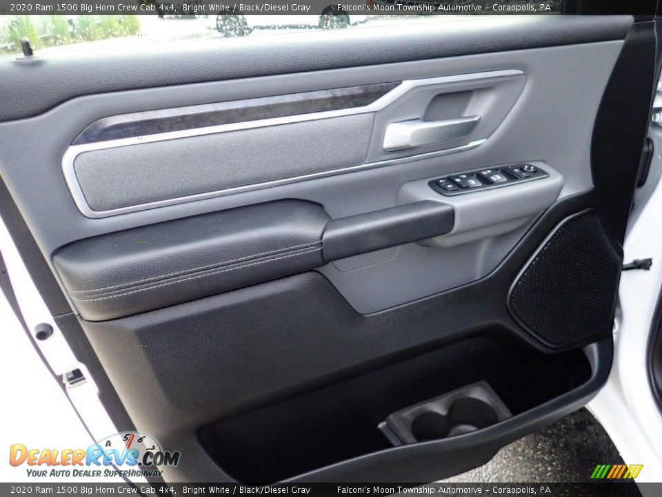 2020 Ram 1500 Big Horn Crew Cab 4x4 Bright White / Black/Diesel Gray Photo #20