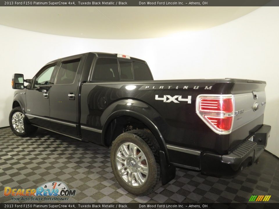 2013 Ford F150 Platinum SuperCrew 4x4 Tuxedo Black Metallic / Black Photo #9