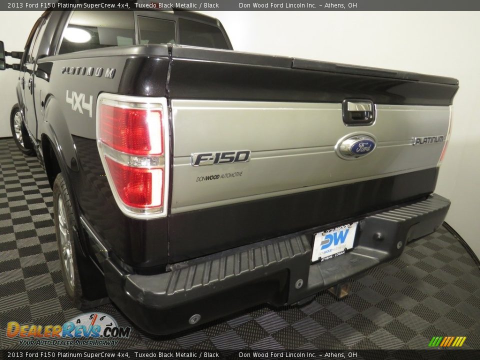 2013 Ford F150 Platinum SuperCrew 4x4 Tuxedo Black Metallic / Black Photo #11
