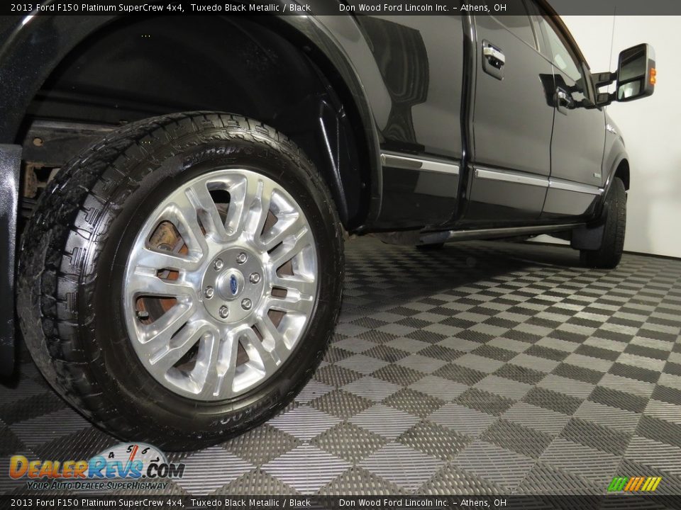 2013 Ford F150 Platinum SuperCrew 4x4 Tuxedo Black Metallic / Black Photo #14