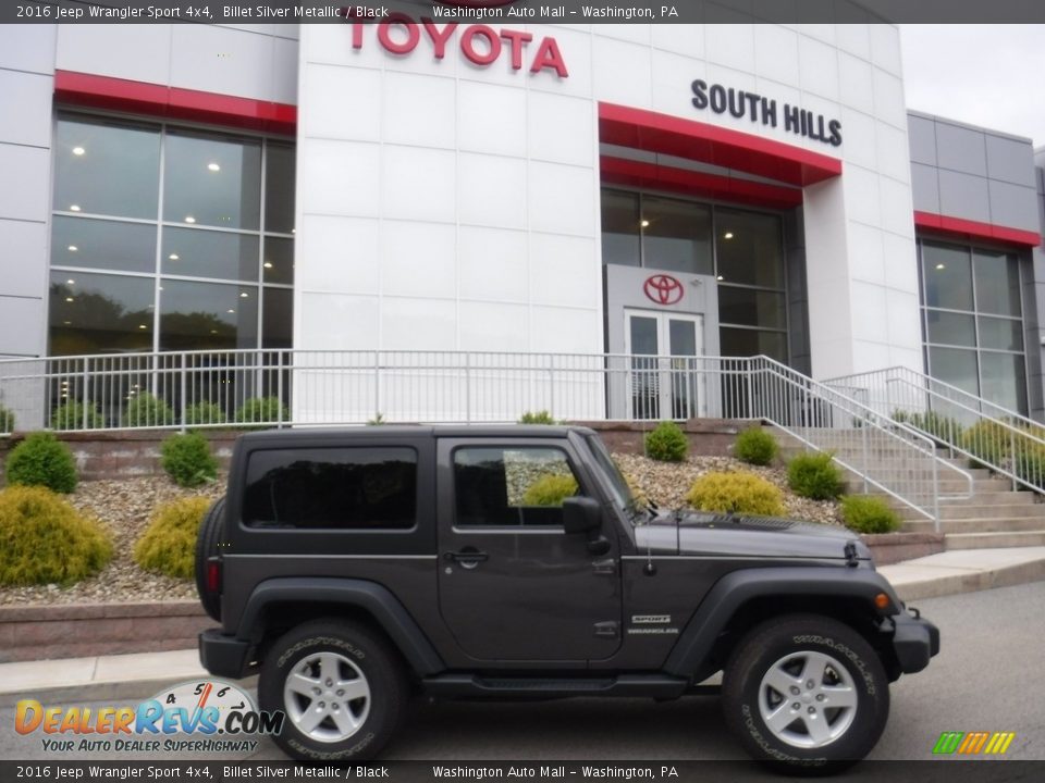 2016 Jeep Wrangler Sport 4x4 Billet Silver Metallic / Black Photo #2
