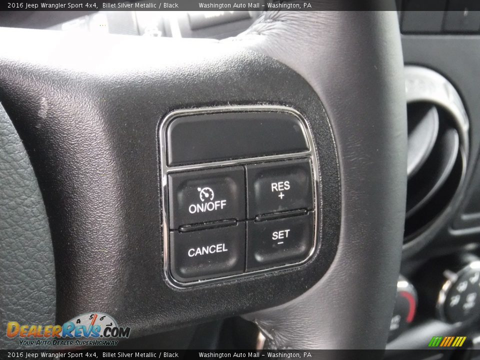 2016 Jeep Wrangler Sport 4x4 Billet Silver Metallic / Black Photo #6