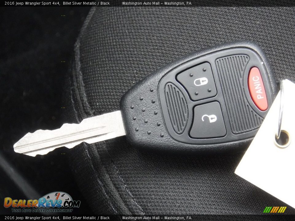 2016 Jeep Wrangler Sport 4x4 Billet Silver Metallic / Black Photo #7