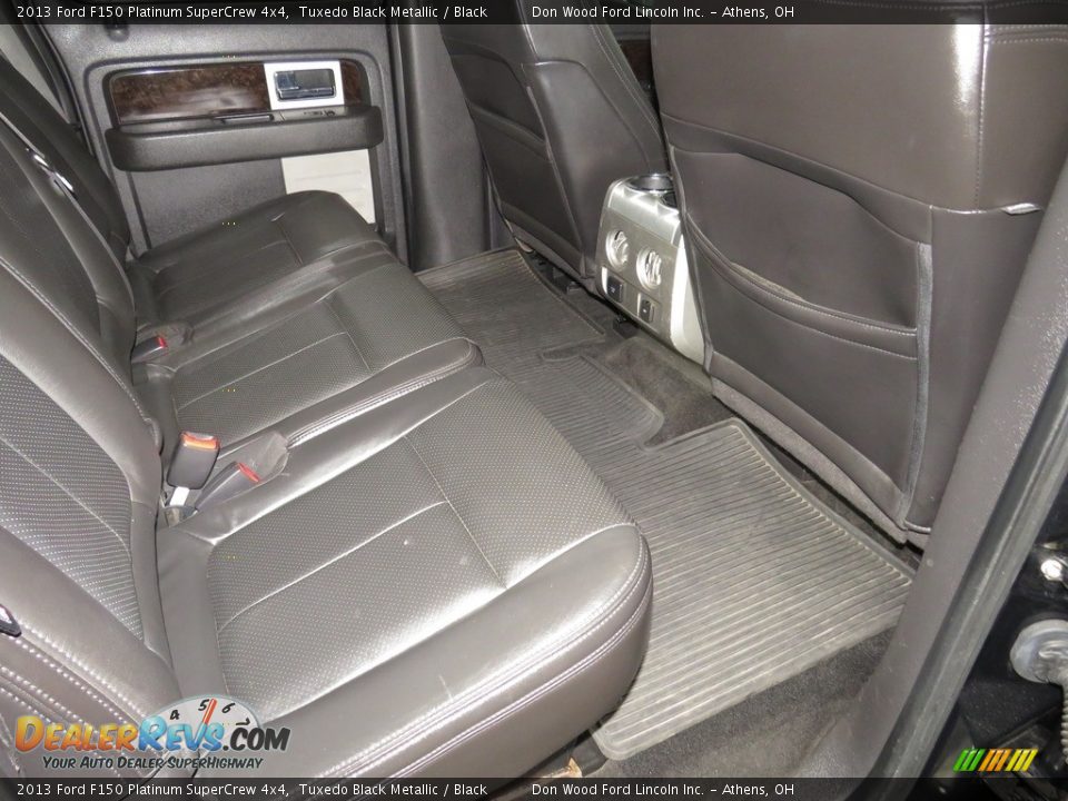 2013 Ford F150 Platinum SuperCrew 4x4 Tuxedo Black Metallic / Black Photo #22
