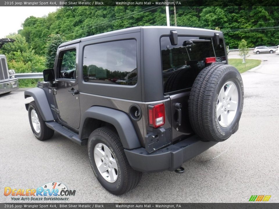 2016 Jeep Wrangler Sport 4x4 Billet Silver Metallic / Black Photo #13