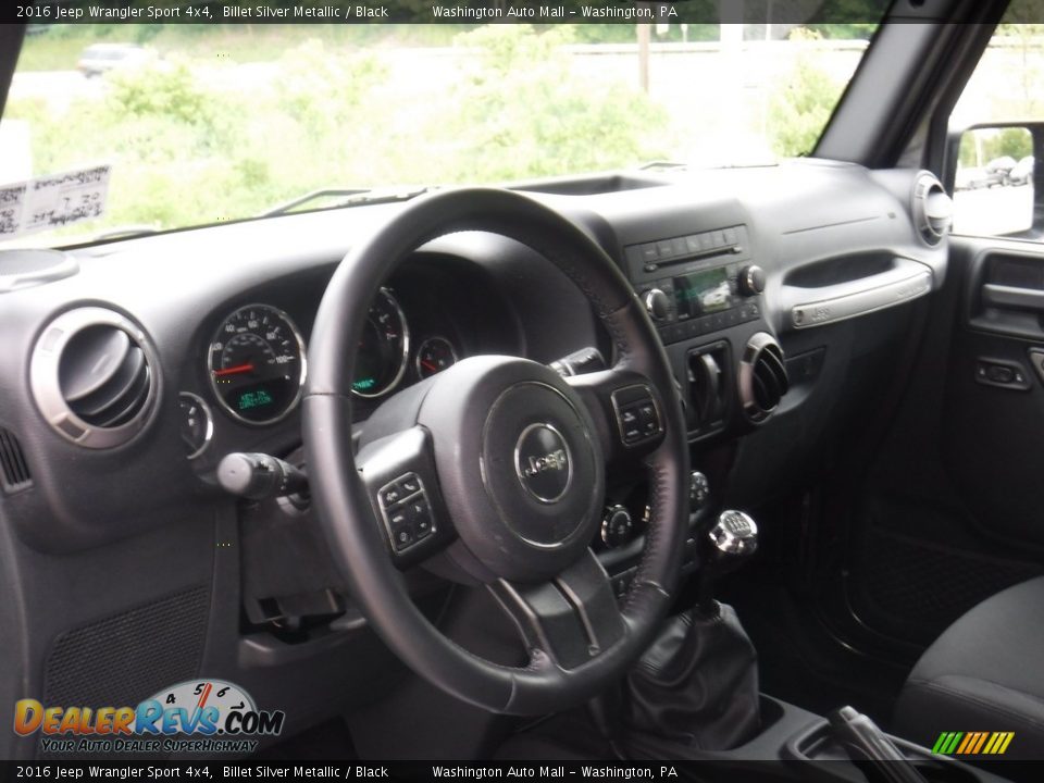 2016 Jeep Wrangler Sport 4x4 Billet Silver Metallic / Black Photo #16
