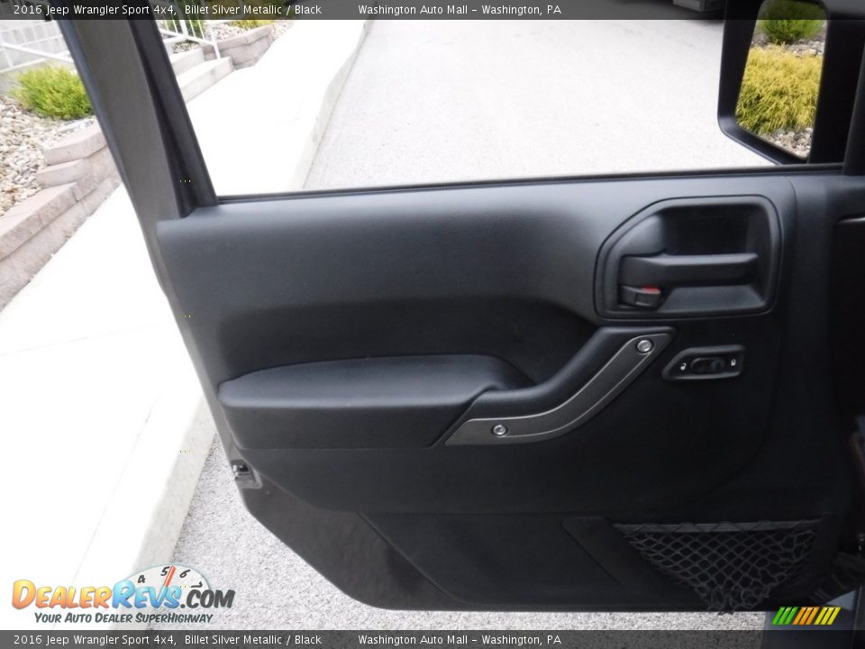 2016 Jeep Wrangler Sport 4x4 Billet Silver Metallic / Black Photo #17