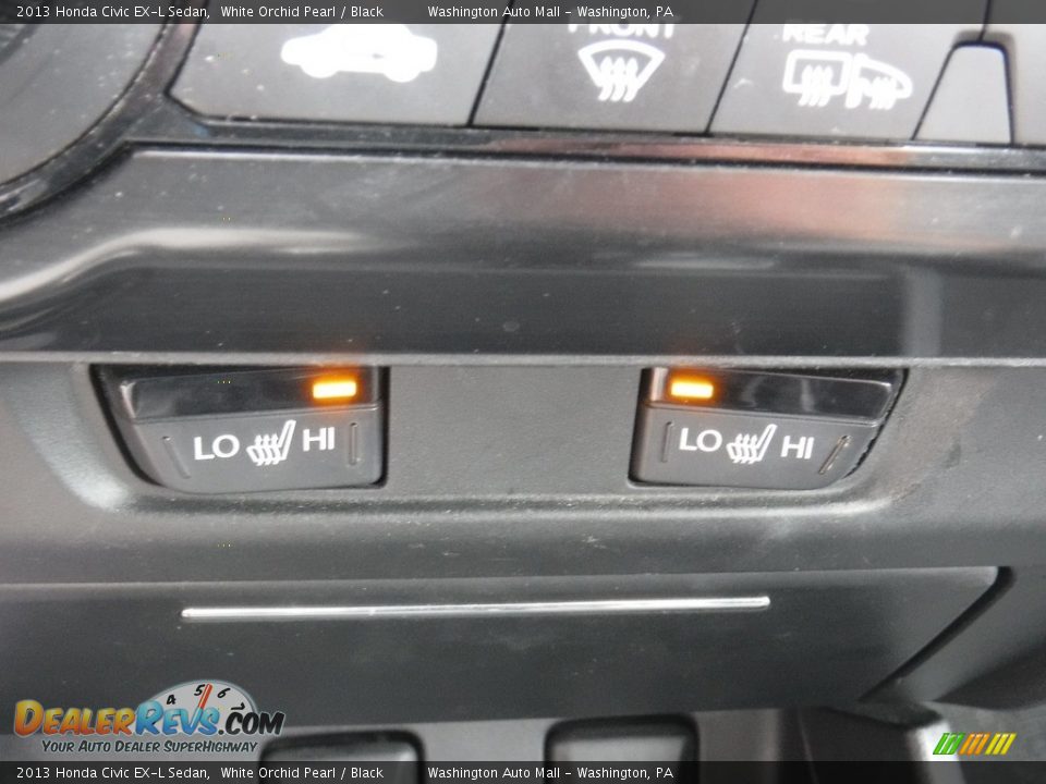 2013 Honda Civic EX-L Sedan White Orchid Pearl / Black Photo #5