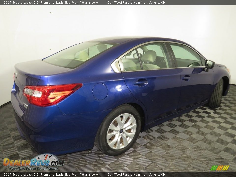 2017 Subaru Legacy 2.5i Premium Lapis Blue Pearl / Warm Ivory Photo #14