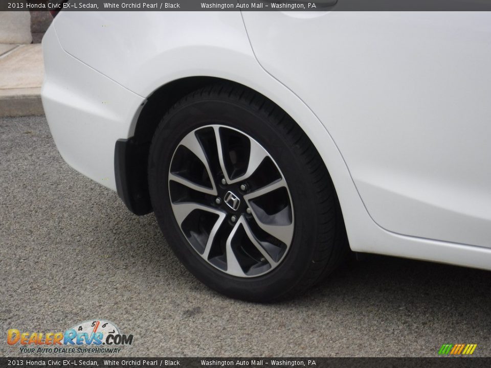 2013 Honda Civic EX-L Sedan White Orchid Pearl / Black Photo #8