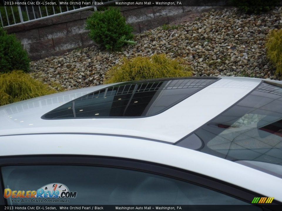 2013 Honda Civic EX-L Sedan White Orchid Pearl / Black Photo #9