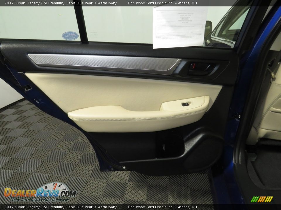 2017 Subaru Legacy 2.5i Premium Lapis Blue Pearl / Warm Ivory Photo #20