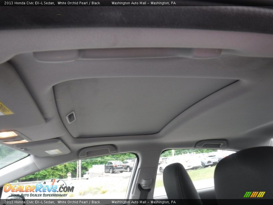 2013 Honda Civic EX-L Sedan White Orchid Pearl / Black Photo #17