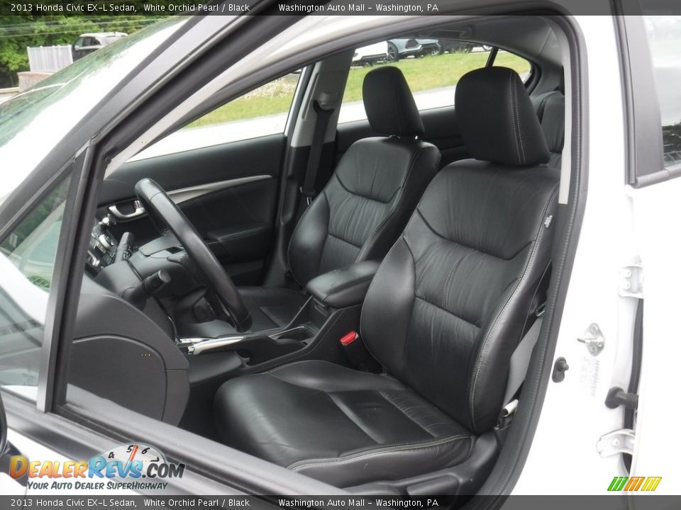 2013 Honda Civic EX-L Sedan White Orchid Pearl / Black Photo #20