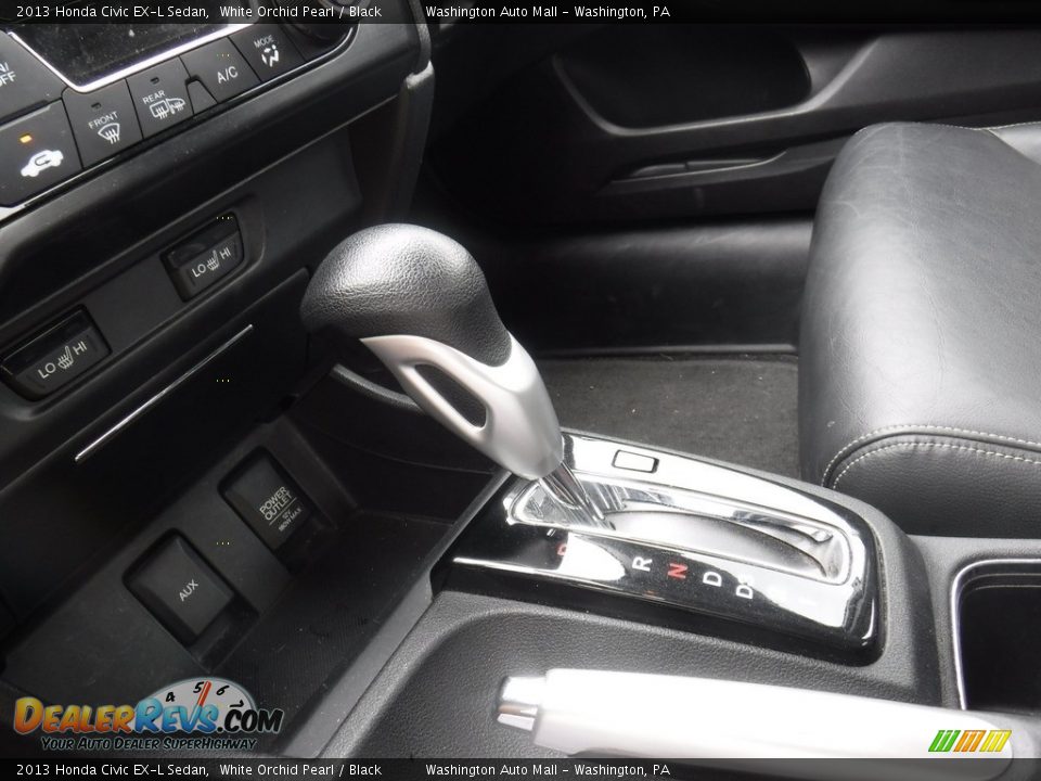 2013 Honda Civic EX-L Sedan White Orchid Pearl / Black Photo #22