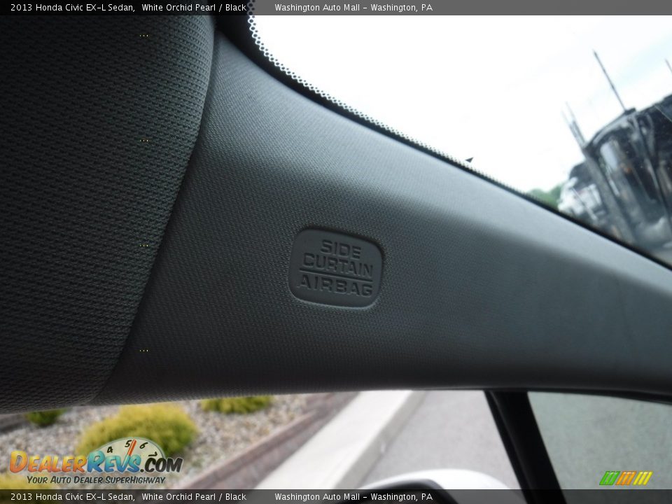 2013 Honda Civic EX-L Sedan White Orchid Pearl / Black Photo #23