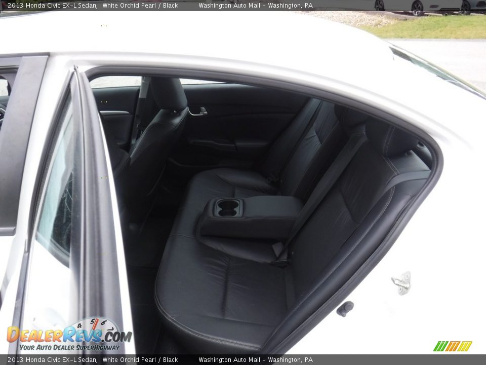 2013 Honda Civic EX-L Sedan White Orchid Pearl / Black Photo #25