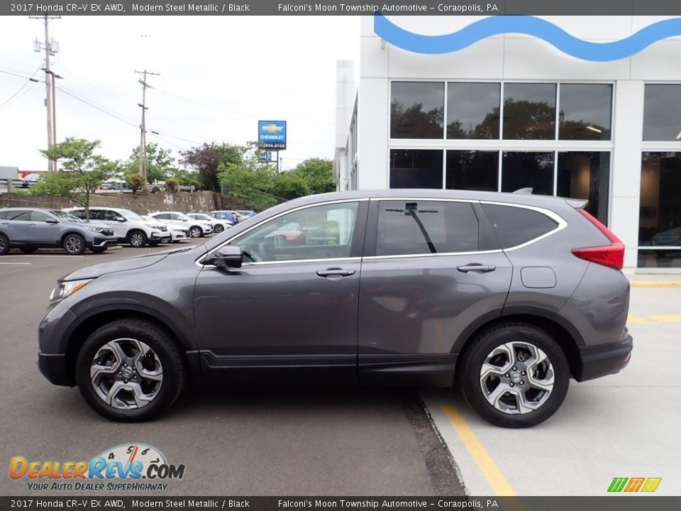 2017 Honda CR-V EX AWD Modern Steel Metallic / Black Photo #2