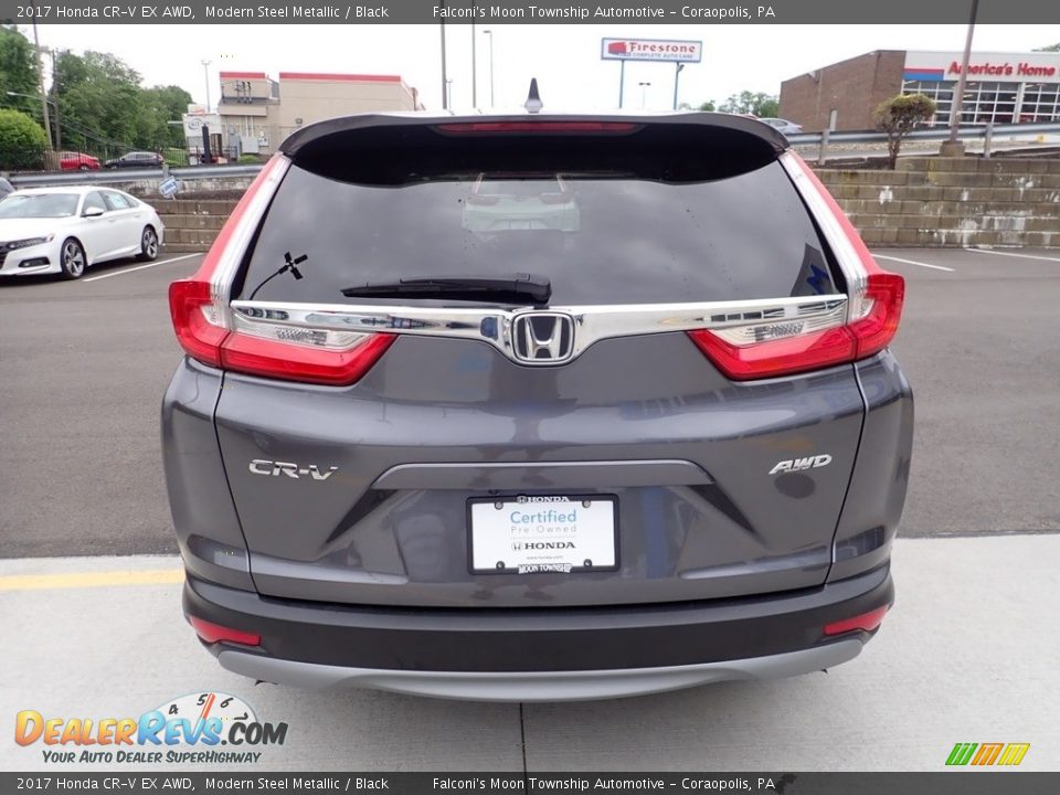 2017 Honda CR-V EX AWD Modern Steel Metallic / Black Photo #4