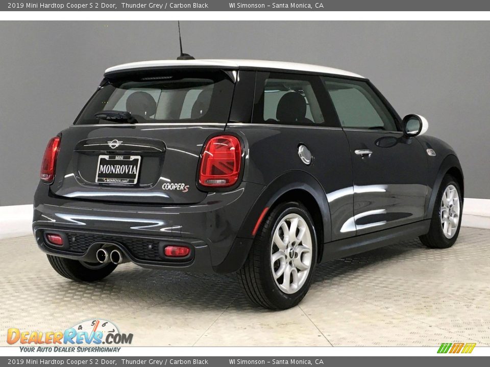 2019 Mini Hardtop Cooper S 2 Door Thunder Grey / Carbon Black Photo #13