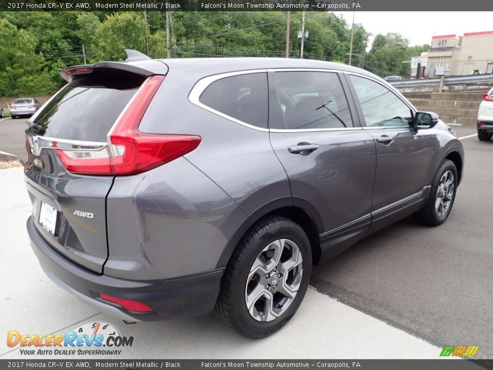 2017 Honda CR-V EX AWD Modern Steel Metallic / Black Photo #6