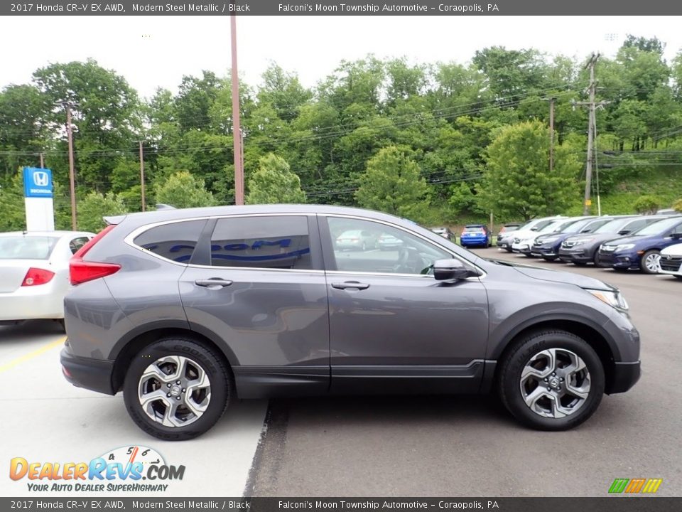 2017 Honda CR-V EX AWD Modern Steel Metallic / Black Photo #7