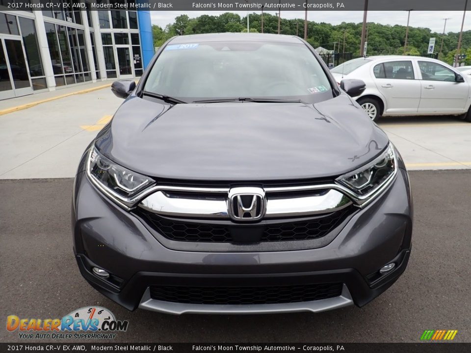 2017 Honda CR-V EX AWD Modern Steel Metallic / Black Photo #9