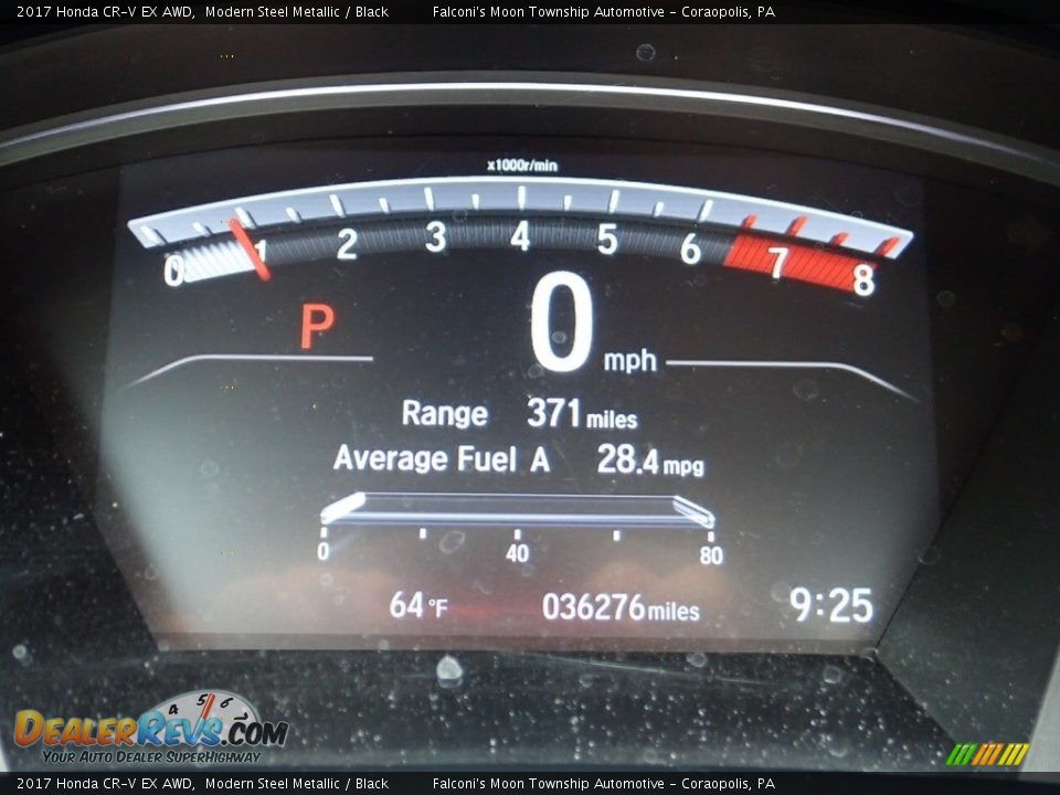 2017 Honda CR-V EX AWD Modern Steel Metallic / Black Photo #24