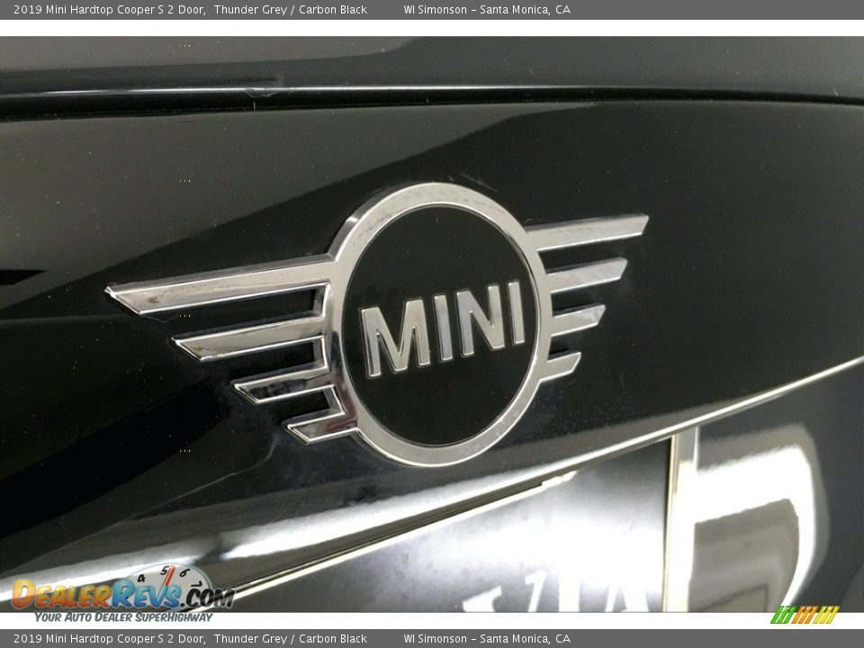 2019 Mini Hardtop Cooper S 2 Door Thunder Grey / Carbon Black Photo #27