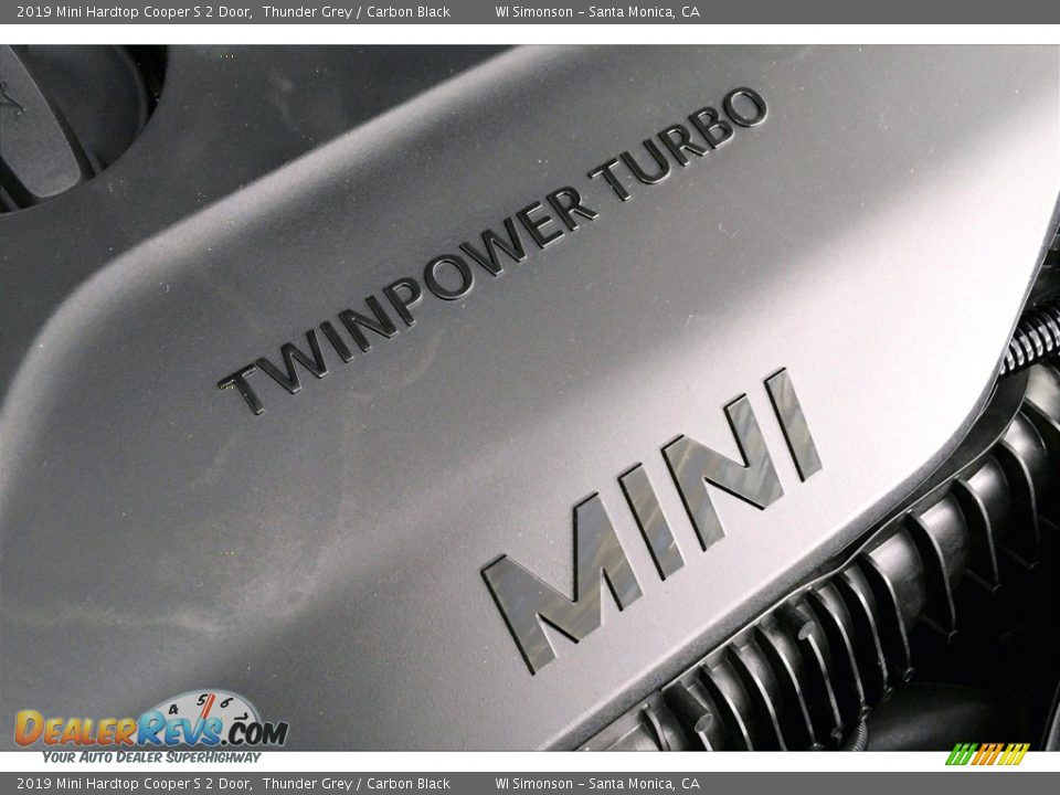 2019 Mini Hardtop Cooper S 2 Door Thunder Grey / Carbon Black Photo #31