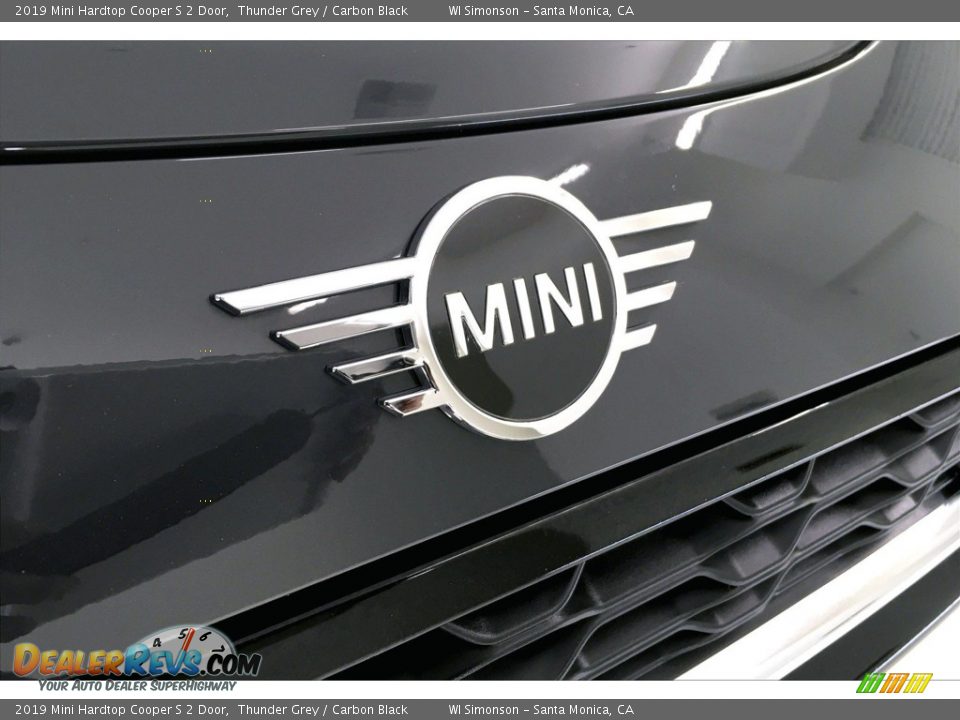 2019 Mini Hardtop Cooper S 2 Door Thunder Grey / Carbon Black Photo #33