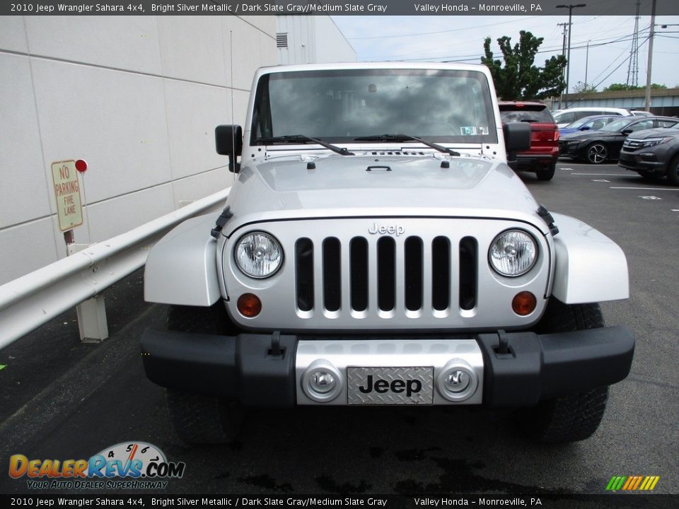 2010 Jeep Wrangler Sahara 4x4 Bright Silver Metallic / Dark Slate Gray/Medium Slate Gray Photo #9