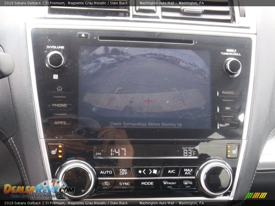 2019 Subaru Outback 2.5i Premium Magnetite Gray Metallic / Slate Black Photo #13