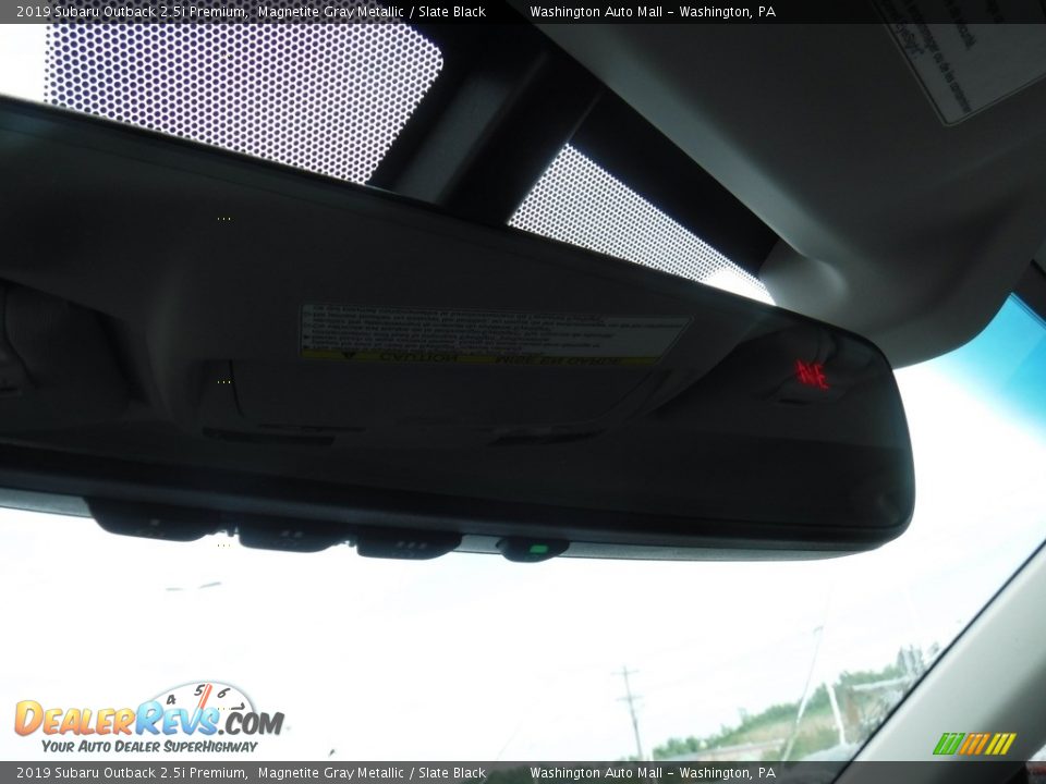 2019 Subaru Outback 2.5i Premium Magnetite Gray Metallic / Slate Black Photo #15