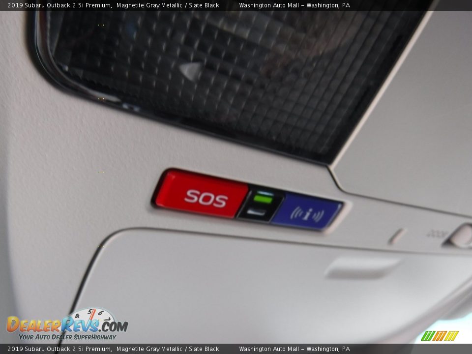 2019 Subaru Outback 2.5i Premium Magnetite Gray Metallic / Slate Black Photo #16