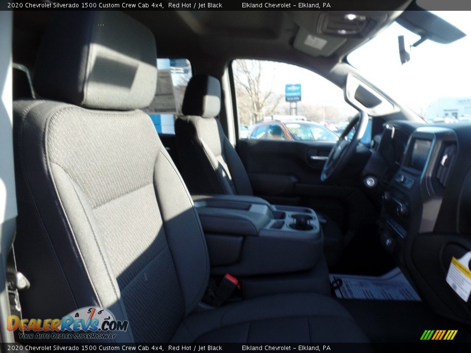 2020 Chevrolet Silverado 1500 Custom Crew Cab 4x4 Red Hot / Jet Black Photo #13