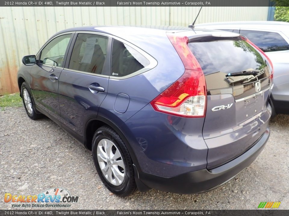2012 Honda CR-V EX 4WD Twilight Blue Metallic / Black Photo #2