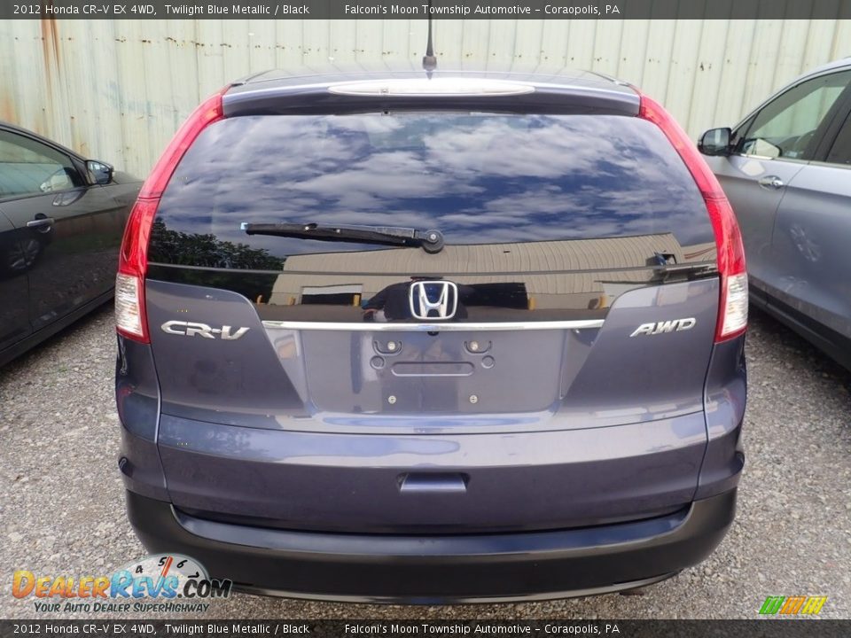 2012 Honda CR-V EX 4WD Twilight Blue Metallic / Black Photo #3