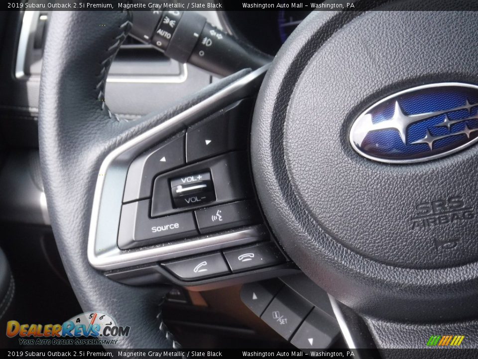 2019 Subaru Outback 2.5i Premium Magnetite Gray Metallic / Slate Black Photo #18