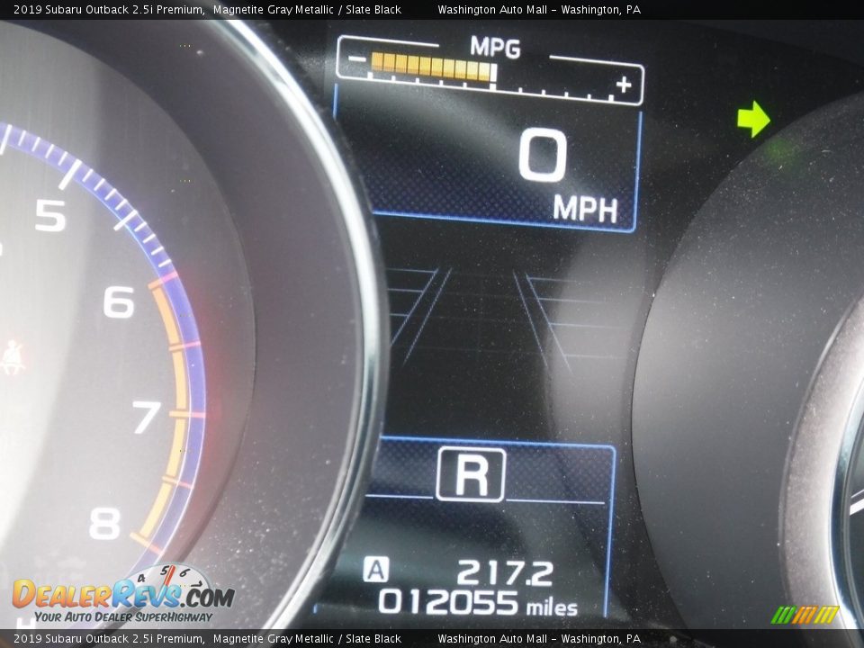 2019 Subaru Outback 2.5i Premium Magnetite Gray Metallic / Slate Black Photo #25